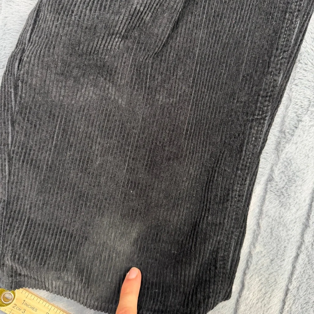 Empyre Corduroy Pants Mens 34 Black Relaxed Fit Baggy Skate Streetwear RN116442